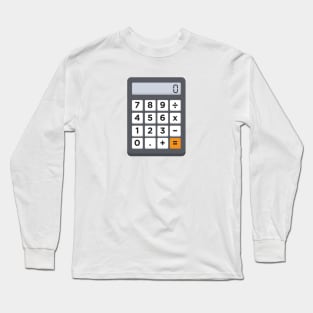 Funny Halloween Costume: Calculator (Small) Long Sleeve T-Shirt